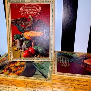 Woman's Day Mid-Century Vintage Hardcover Reference/Display Cookbooks Set of 11
